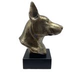 Bronze Hund Statue 16 "Dobermann"